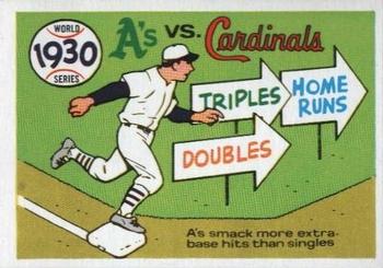 1970 Fleer World Series 027      1930 As/Cardinals